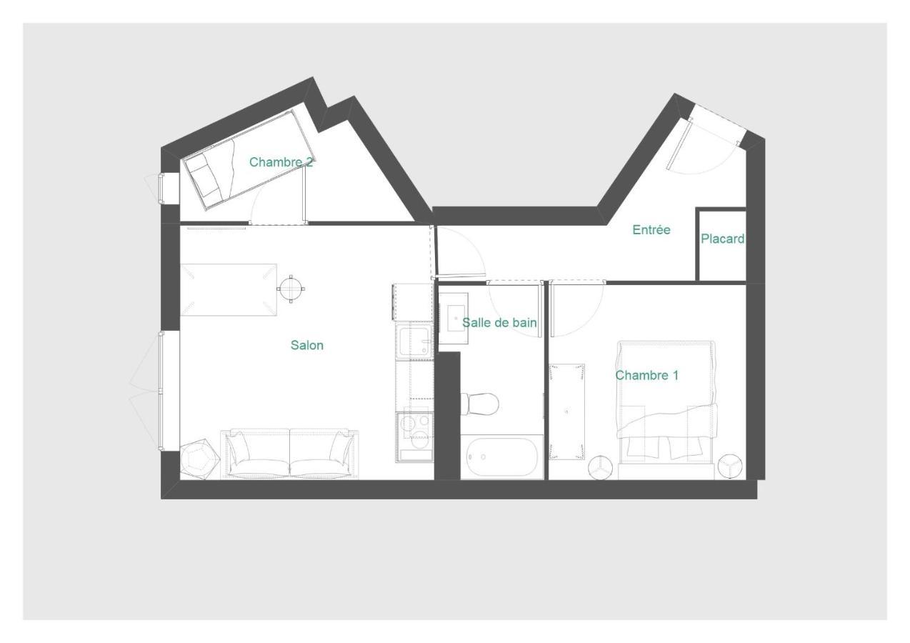 Appt T2&Cabine - Superbe vue - WIFI Les Angles  Exterior foto